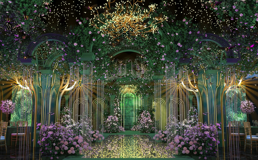 吉木萨尔奇妙森林婚礼堂效果展示